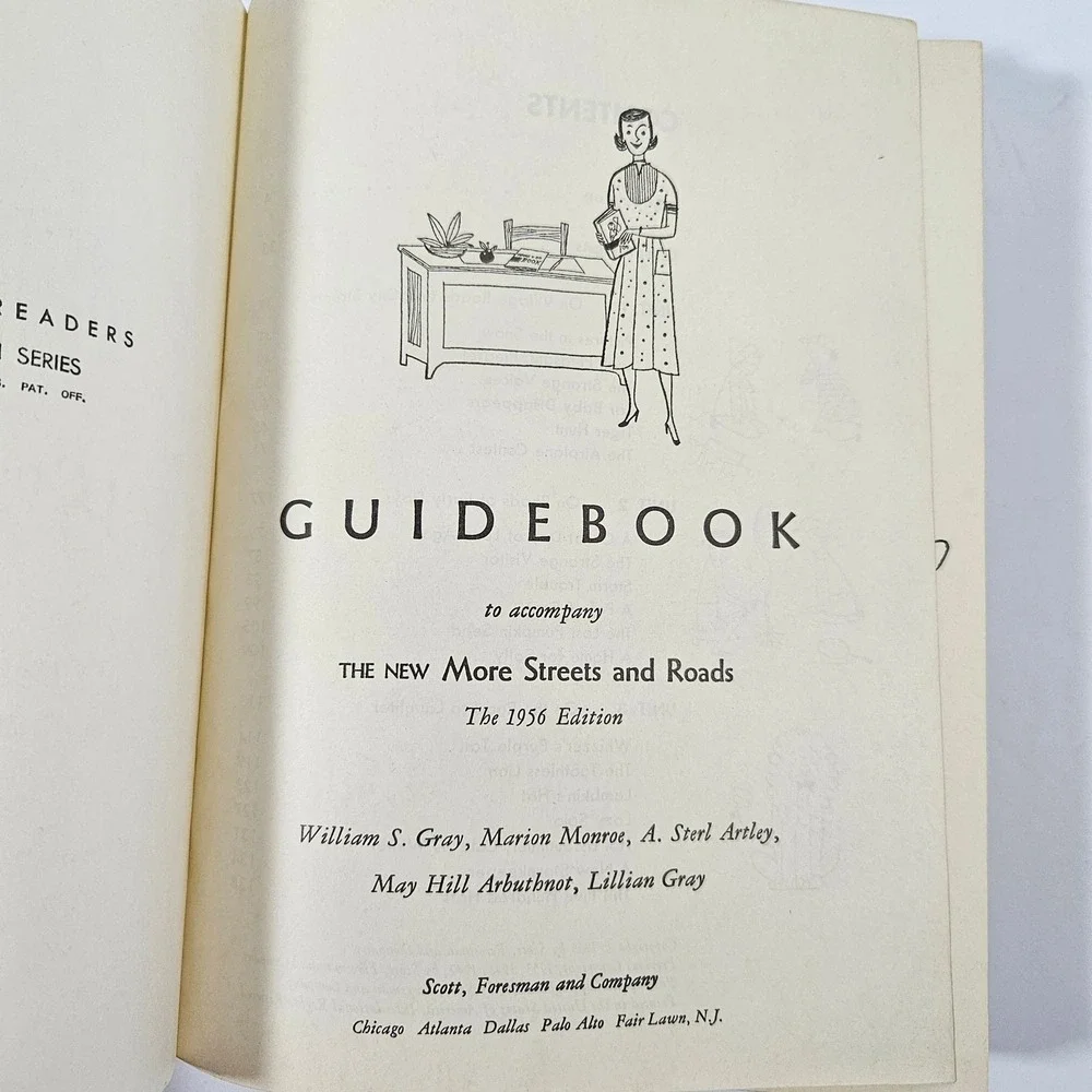 New More Streets and Roads Teacher Edition 1956 Basic Readers 3rd Grade Book